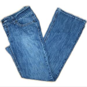 Cruel Girl Jeans Layton Low Rise Medium Blue Bootcut Y2K Jeans, 9/10